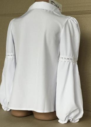 Шкільна форма, біла блузка діва 60314 фото