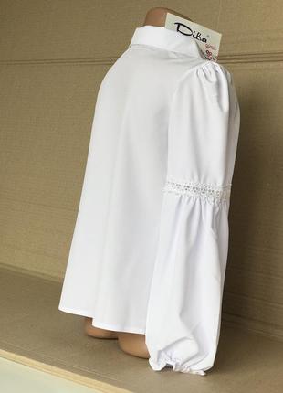 Шкільна форма, біла блузка діва 60317 фото