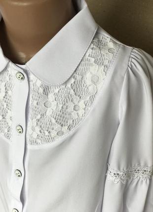 Шкільна форма, біла блузка діва 60318 фото