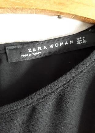 Блузка блуза вільного силуету з об'ємним рукавом р m-l zara4 фото