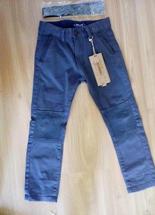 Коттоновые брюки grace темно-серые, р.116