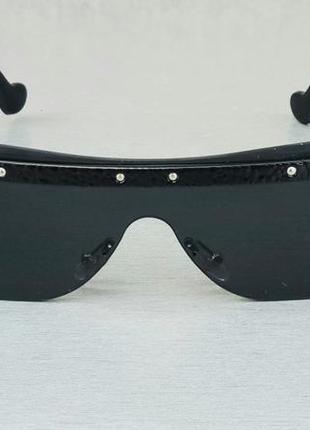 Fendi очки маска женские солнцезащитные черные2 фото