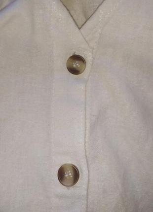 Шикарная льляная блуза ткань натуральная лен /  котон брльшого размера vero moda2 фото