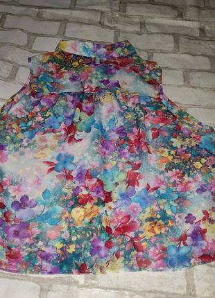 Блуза з квітковим принтом "atmosphere"2 фото