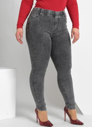Джинси-варенки, джеггінси варенки, джинси скінні, джинси з високою посадкою р 42-565 фото