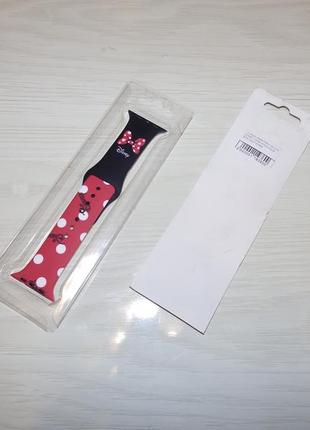 Ремешок apple watch silicone disney 42/44 mickey mouse red2 фото