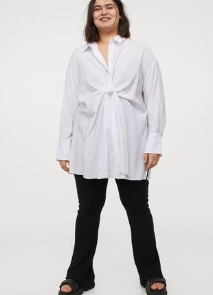 Удлиненная вискозная  рубашка h&m  50-52 -54, 56-58