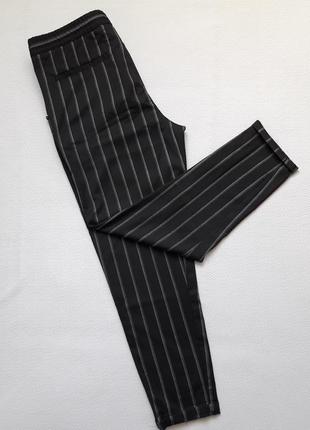Фирменные стильные стрейчевые брюки принт полосы zara man8 фото