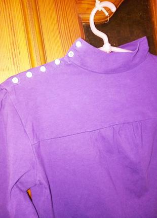 Гольф nhm водолазка,хлопковый нарядный,стильный фиолетовый,xs/s,164 см2 фото