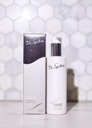 Очищуючий крем для чутливої шкіри з маточним молочком dr. spiller cleansing cream with royal jelly