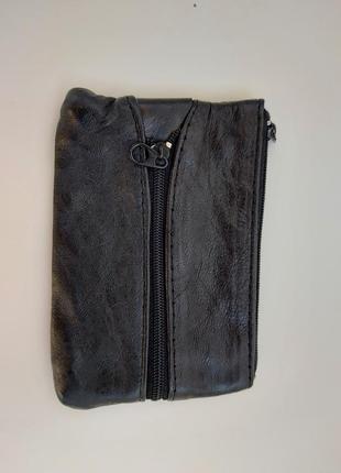Міні гаманець з ключницею натуральна шкіра2 фото