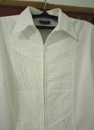 Блузка,сорочка з ажурними вставками
