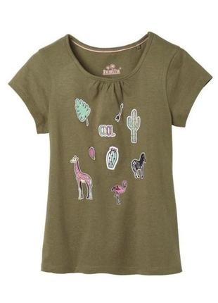 Футболка цвет хаки
