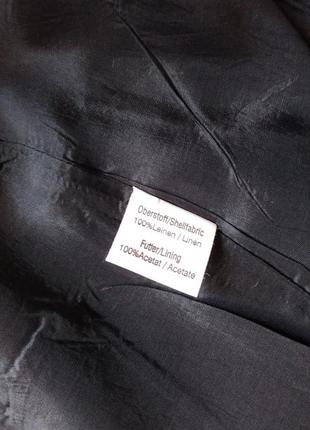 Gimaud крутой необычный дизайнерский льняной пиджак8 фото