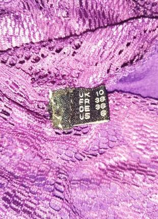 Платье вечернее гипюровое фиолетовое10 фото