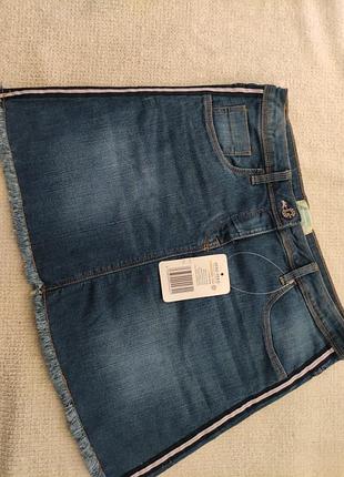 Подростковая джинсовая юбка