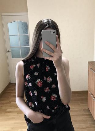 Блуза с цветочным принтом