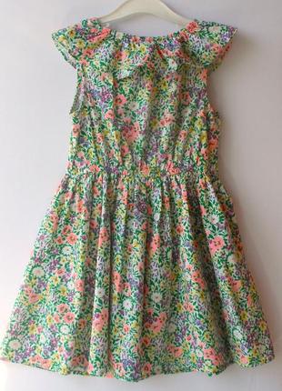 Современное летнее платье от next в цветочный рисунок на 8 лет7 фото