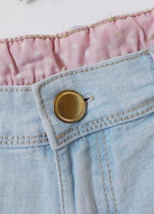 Короткие джинсовые голубые шорты6 фото
