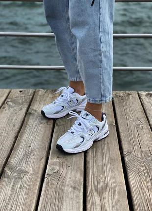 New balance 530 white/silver кросівки нью баланс післяплата купити8 фото