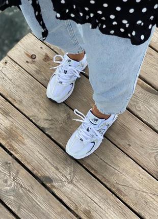 New balance  530 white/silver кроссовки нью баланс наложенный платёж купить4 фото