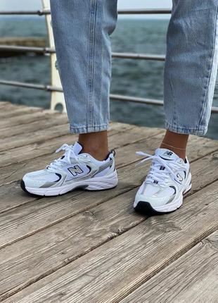 New balance  530 white/silver кроссовки нью баланс наложенный платёж купить5 фото