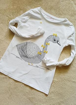 Фирменный белый реглан 8-9 лет