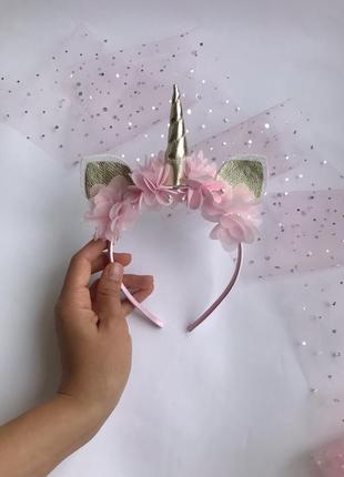 Обруч ободок единорог ежинорожка єдиноріг