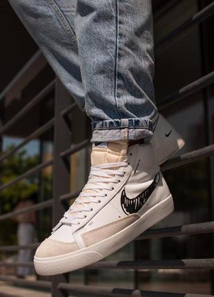 Nike blazer mid 77 vintage, мужские кроссовки найк, высокие демисезонные