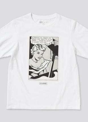 Жіноча футболка з принтом юникло уникло uniqlo roy lichtenstein ut