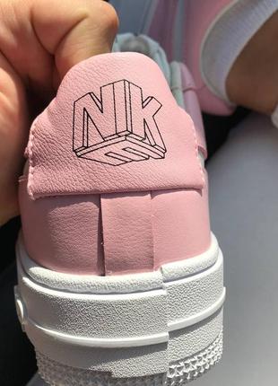 Кроссовки найк женские пиксель nike pixel pink аир форс кеды обувь взуття для девушки6 фото