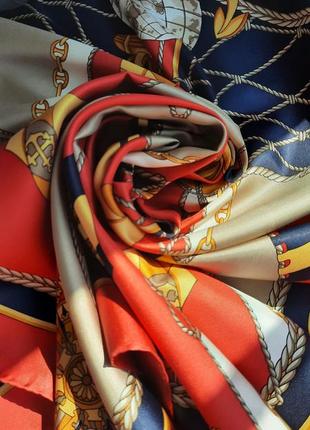 Шёлковый платок в морском стиле.6 фото