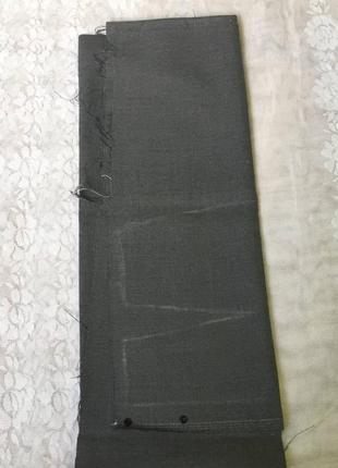 Клапоть залишок сірої костюмної тканини часів срср для рукоділля4 фото