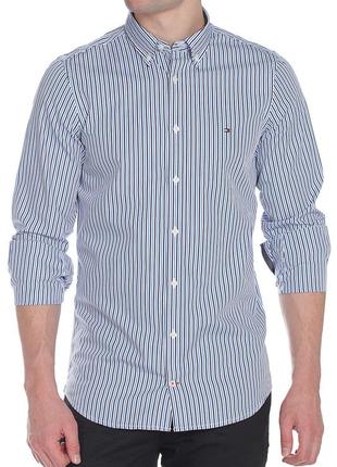 Хлопковая рубашка tommy hilfiger