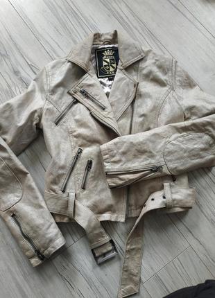 Куртка-косуха шкіра blanco2 фото