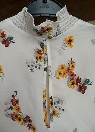 Летняя блуза без рукавов в цветочный принт oasis4 фото