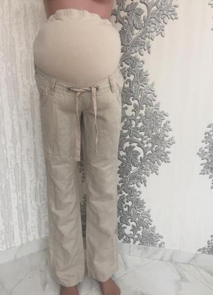 Штаны брюки есть капри для беременных новые супер качество лен льняные ллянi классные1 фото