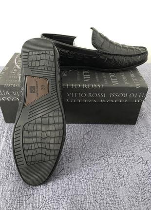 Мужские кожанные туфли популярного бренда vitto rossi.2 фото