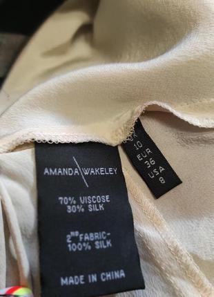 Шелковый костюм с юбкой миди amanda wakeley m(10)3 фото
