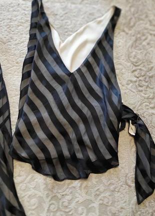 Шелковый костюм с юбкой миди amanda wakeley m(10)2 фото