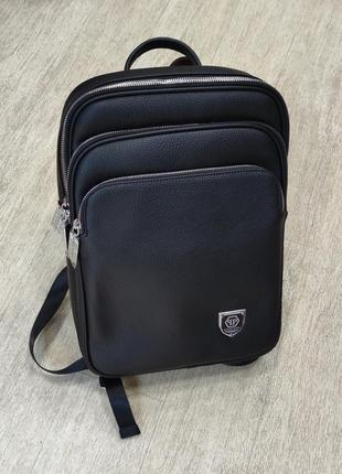Рюкзак брендовий унісекс в кольорах чорний3 фото