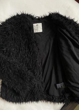 Кофта-куртка меховая h&m на девочку 10лет 3