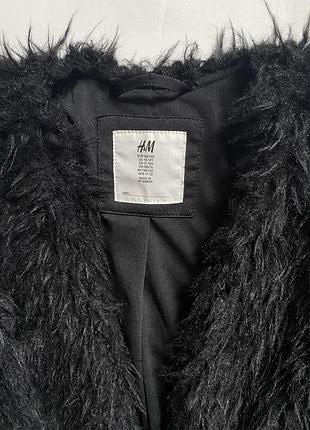 Кофта-куртка хутряна h&m на дівчинку 10 років 4