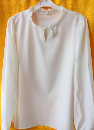 Легкая блузка с длинным рукавом для девочки подростка размер  164  новая