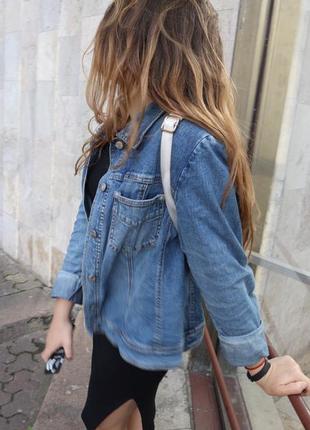 Джинсовая куртка, джинсовая рубашка oversized джинсовка