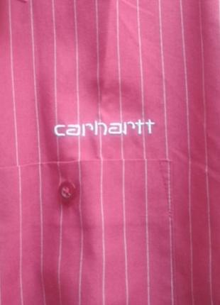Сорочка червона в смужку від відомого бренду carhartt8 фото