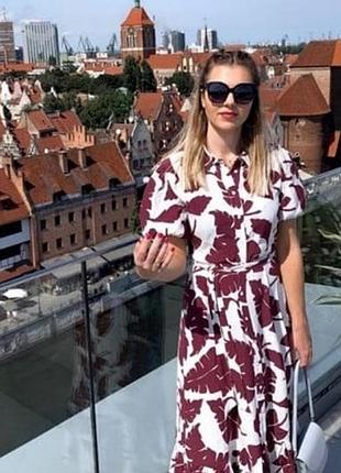 Шикарное платье из вискозы  zara4 фото