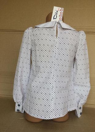 Шкільна форма, блузка з принтом діва 120104 фото