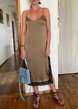 Шовкова сукня в білизняному стилі 5