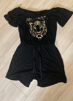 Комбинезон летний ромпер с шортами классный легкий трикотажный стильный модный
